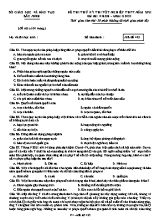 Đề thi thử Tốt nghiệp THPT môn Giáo dục công dân - Mã đề 423 - Năm học 2020-2021 - Sở giáo dục và đào tạo Bắc Ninh (Có đáp án)